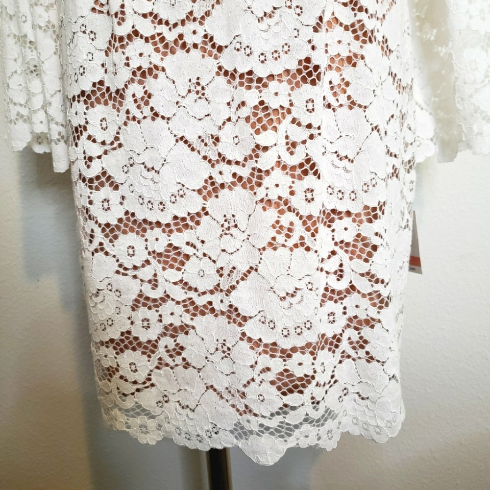 TAYLOR Long Sleeve Fitted Lace Dress—NWT—2 - Picture 4 of 16